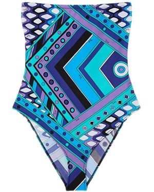 PUCCI Maillot De Bain À Imprimé Vivara - Blue
