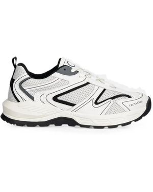 NWT Trussardi Ector Low-Top Sneaker White/Black Size 41 Trussardi ECTOR Sneaker Low Sport Schuhe Herrenschuhe  main image 4