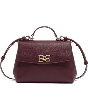 Bally Grained Tote Bag - Purple