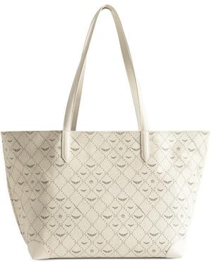 Zadig & Voltaire Z Shopper Xl Tasche Mit Monogramm - Natur