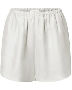 Loulou de Saison Elastic-Waist Shorts - White