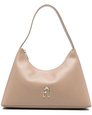 Furla Diamante Shoulder Bag - Natural