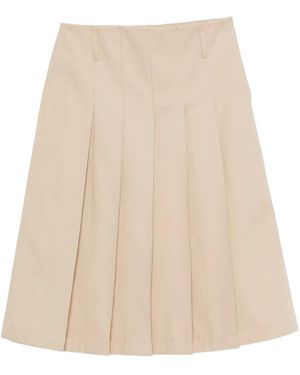 A.P.C. Minirock Mit Falten - Natur