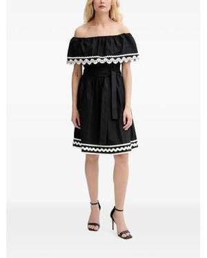 Morgan Off-Shoulder Mini Dress - Black