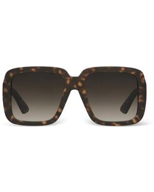 Moschino Lunettes De Soleil À Effet Écailles De Tortue - Grey