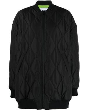 MSGM Quilted Bomber Jacket - Black