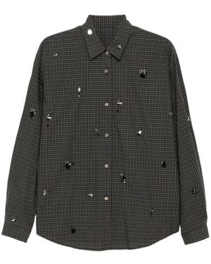 JNBY Floral Beaded Shirt - Black