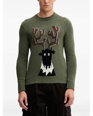 EA7 Jersey con estampado gráfico - Verde