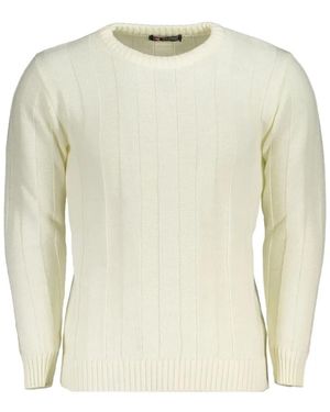 U.S. Grand Ribbed-Knit Crew-Neck Jumper - White
