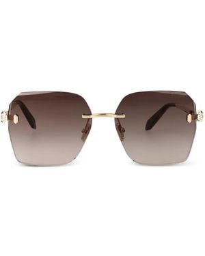 BVLGARI Serpenti Forever Square-Frame Sunglasses - Brown