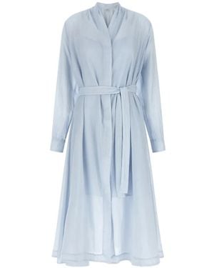 TOTEME Vestido Con Cinturón - Azul