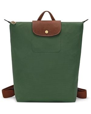 Longchamp Zaino Con Placca Logo - Verde