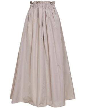 Herno Pleated Maxi Skirt - Natural