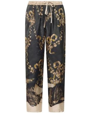 Pierre Louis Mascia Aloe Straight-Leg Trousers - Black