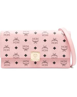 MCM Monogram-print Cross Body Bag - Pink