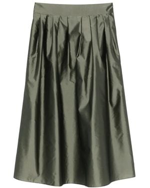 Max Mara Pleated Skirt - Green