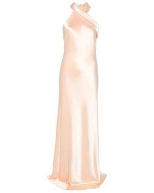 Galvan London Pandora Satin Gown - White