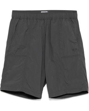 Izzue Shorts Mit Logo-Patch - Grau