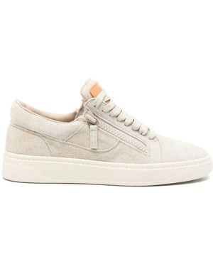 Giuseppe Zanotti Suede Trainers - White
