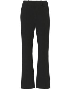 Proenza Schouler Cropped Kick-Flare Trousers - Black