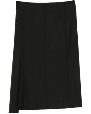 Plan C Asymmetrischer Rock - Schwarz