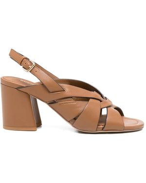 Bruno Premi Woven Strap Sandals - Brown