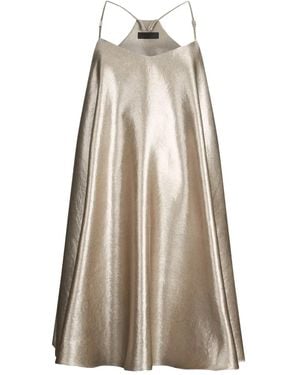 Liu Jo Laminated Crepe Dress - Natural