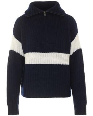 Lisa Yang Mavis Striped Cashmere Jumper - Blue