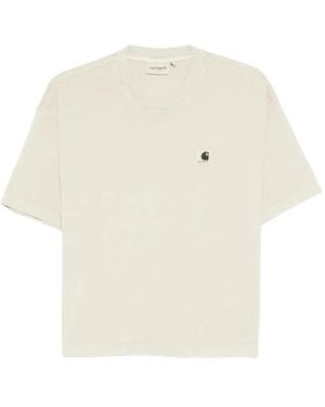 Carhartt Crew Neck Logo T-Shirt - White