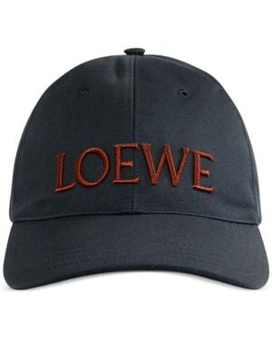 Loewe Logo-Embroidered Baseball Cap - Blue