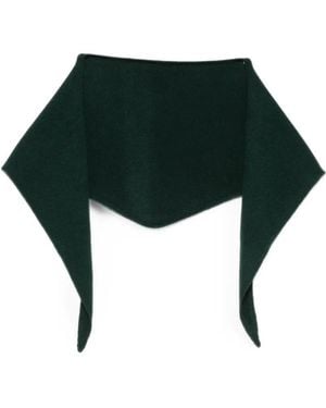 Be You Triangular Knitted Scarf - Green