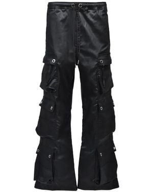 BREATH Eyelet-Detail Cargo Trousers - Black