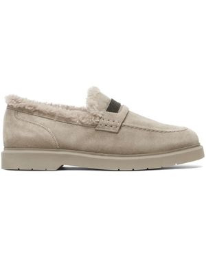 Brunello Cucinelli ペニーローファー - グレー