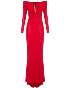 Elisabetta Franchi Carpet Dress - Red