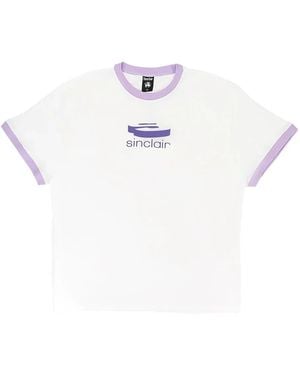 Sinclair 3D Logo Ringer T-Shirt - White