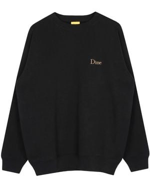 Dime Logo-Embroidered Sweatshirt - Black