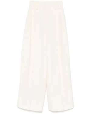 Jil Sander Pleat-Detailed Trousers - White