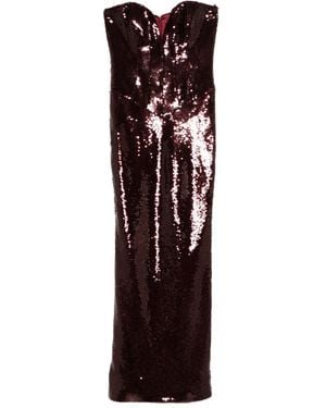 The New Arrivals Ilkyaz Ozel Azzura Strapless Dress - Purple