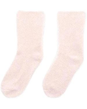 Baserange Fleece Socks - White