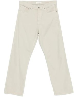 sunflower Corduroy Straight-Leg Trousers - White