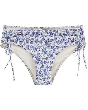 Isabel Marant Prudi Floral Print Bikini Briefs - Blue