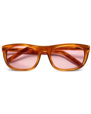 Our Legacy Shelter Rectangle-Frame Sunglasses - Pink