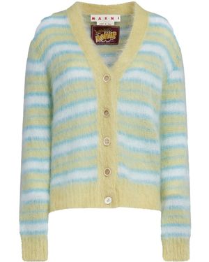 Marni Cardigan A Righe - Verde