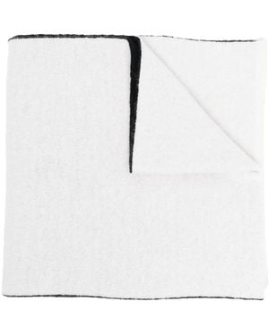 Alberta Ferretti Logo-Print Scarf - White