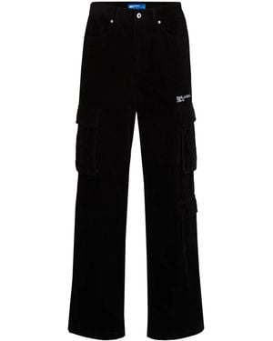 Karl Lagerfeld コーデュロイ カーゴパンツ - ブラック