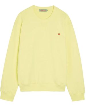 Spense Logo-Embroidered Sweatshirt - Yellow