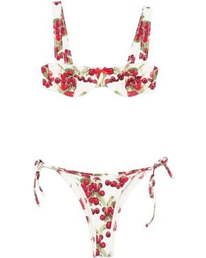 House Of Sunny The Cherry Bikini - White