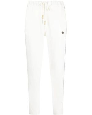 Lorena Antoniazzi Star-Patch Track Trousers - White