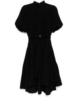 Saiid Kobeisy Crepe Short Dress - Black