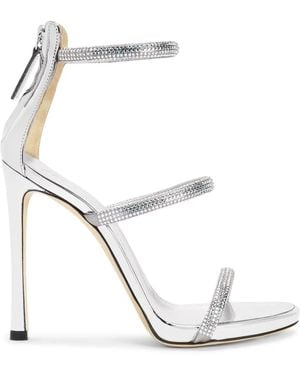 Giuseppe Zanotti Harmony 120mm レザーサンダル - ホワイト